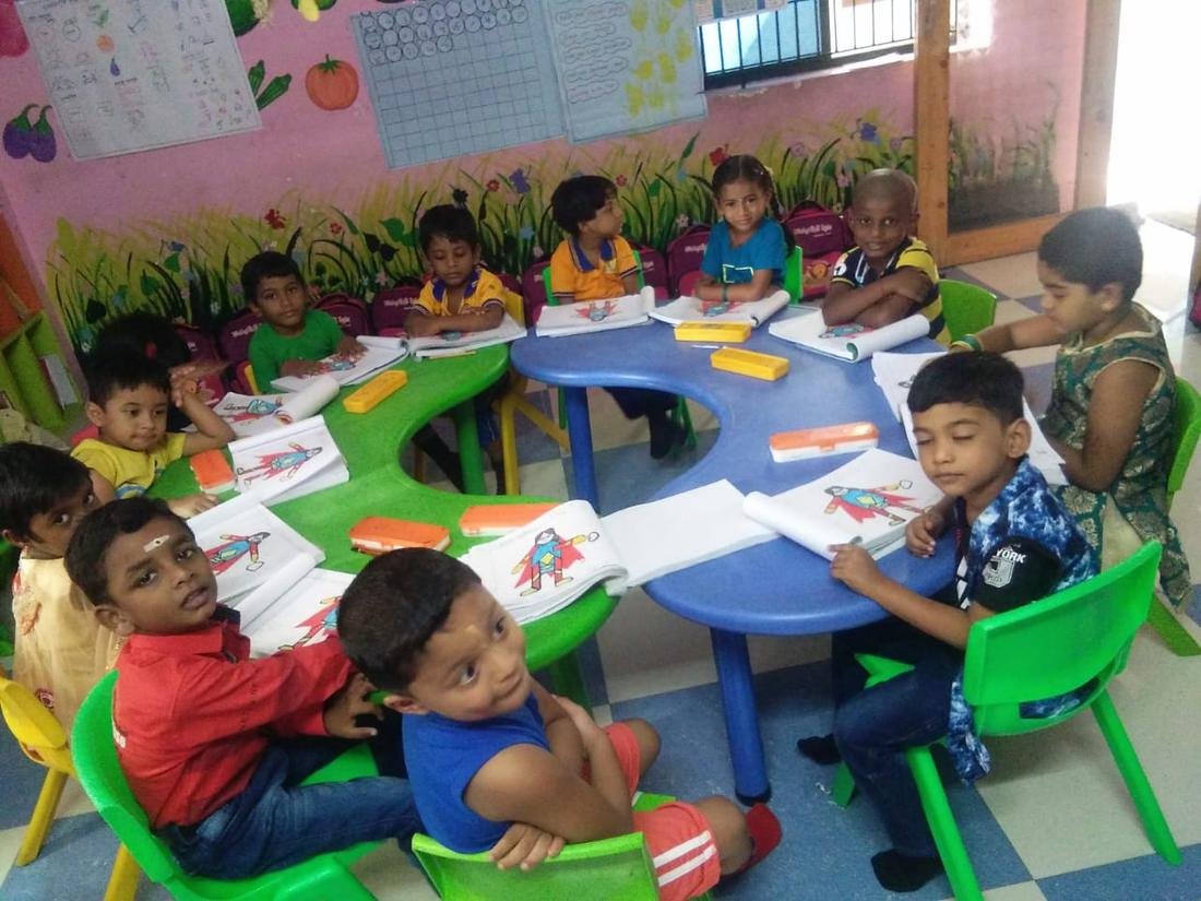 Together at the activity table