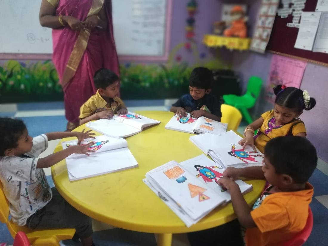 Together at the activity table