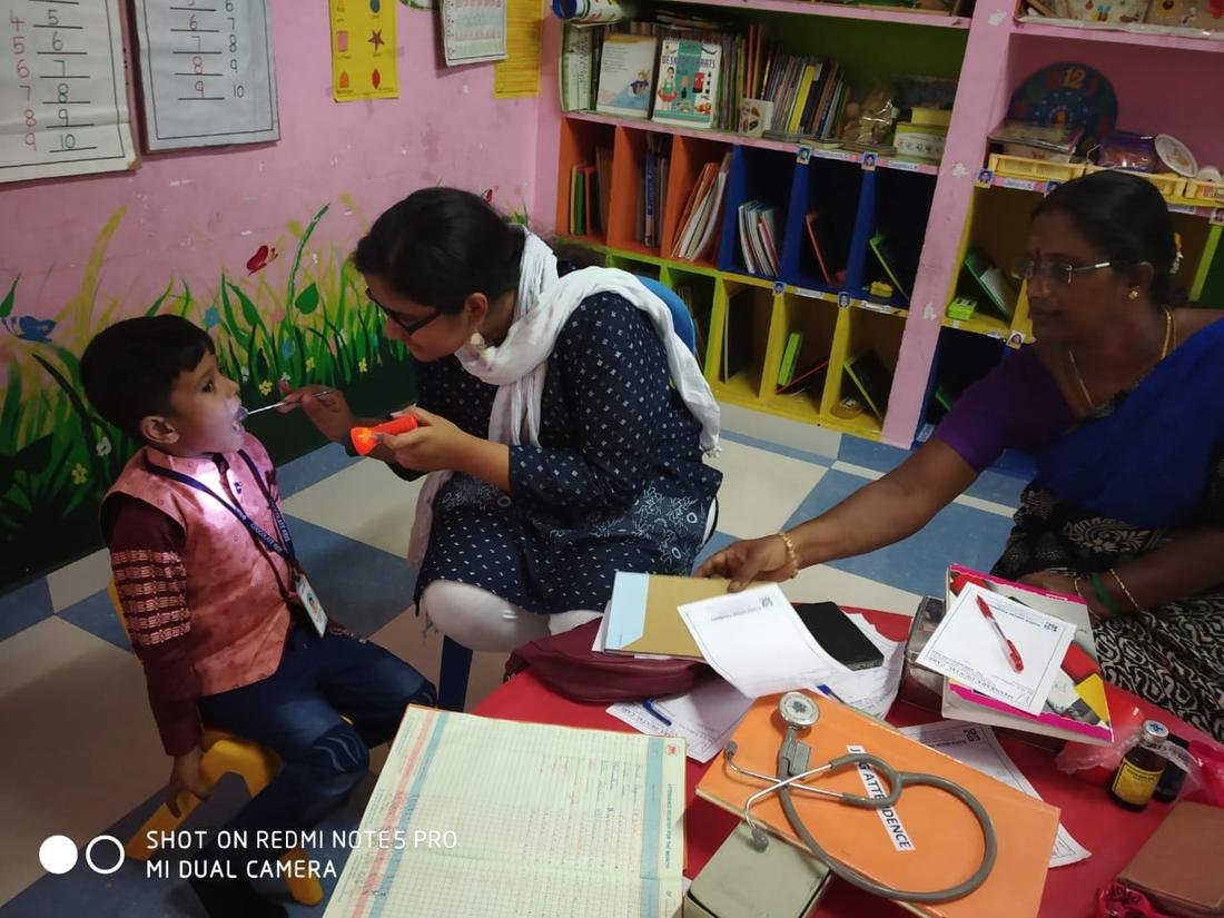 Health check-up at school